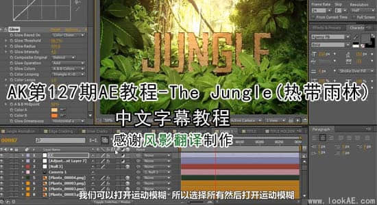 更新：AK第127期AE教程-The Jungle热带雨林【中文字幕】-精品资源站