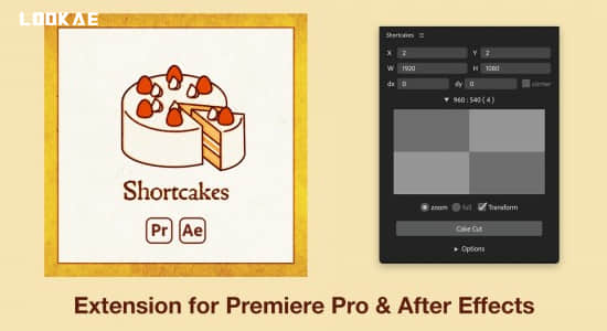 修复版AE/PR脚本-画面分割分屏组合效果 Shortcakes v2.1.4+使用教程-精品资源站