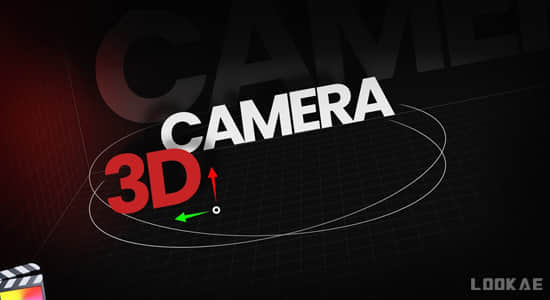 FCPX插件-30种三维摄像机画面透视变换运动预设 3D Camera-精品资源站