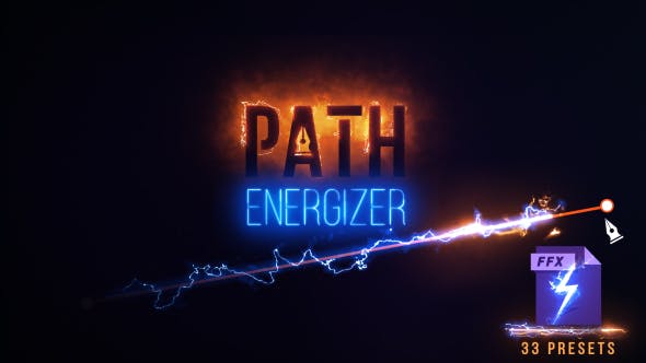 AE预设-能量线条激光电流特效动画 Path Energizer-精品资源站