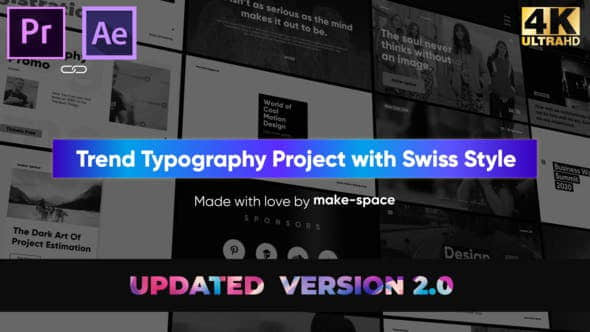 AE/PR预设模板-44个时尚文字标题排版设计动画 Swiss Typography Pack-精品资源站