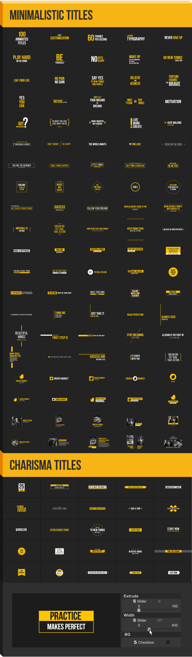 AE脚本-1850种超级豪华文字标题图形背景运动预设MG动画元素 V1.9.11 Win/Mac