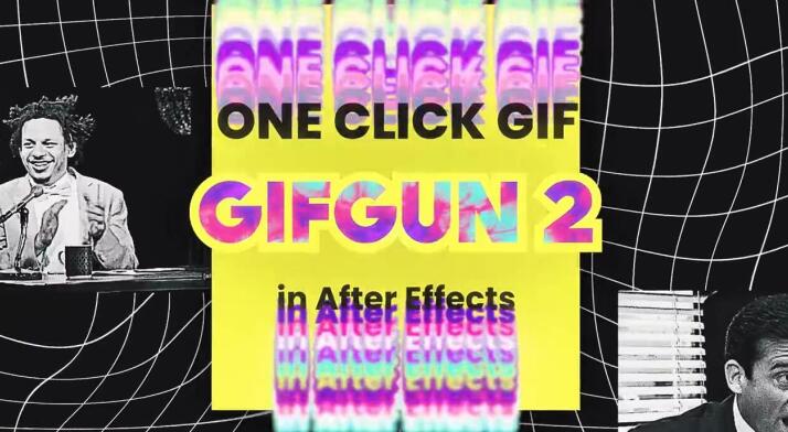 AE脚本 一键快速输出GIF动图格式插件 GifGun 2.0.15 Win/Mac