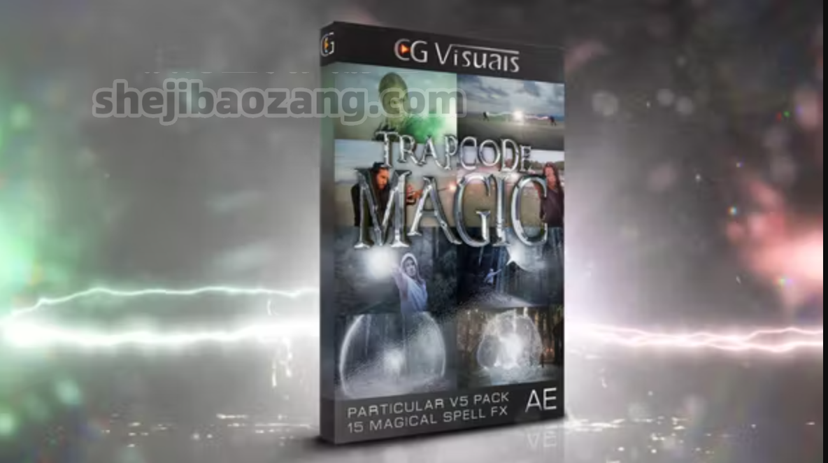 AE模板-一键制作神仙魔幻法术能量雷电火焰水花传送门打斗光波高级合成特效