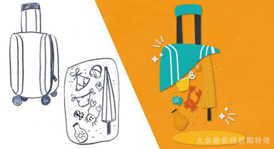 AE教程-使用钢笔工具绘制图形动画 Skillshare – After Effects Basics From Sketch to Animation With the Pen Tool (英文字幕)-精品资源站
