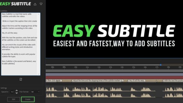 AE脚本-快速给视频对白唱词轻松添加字幕 Easy Subtitle Win/Mac-精品资源站