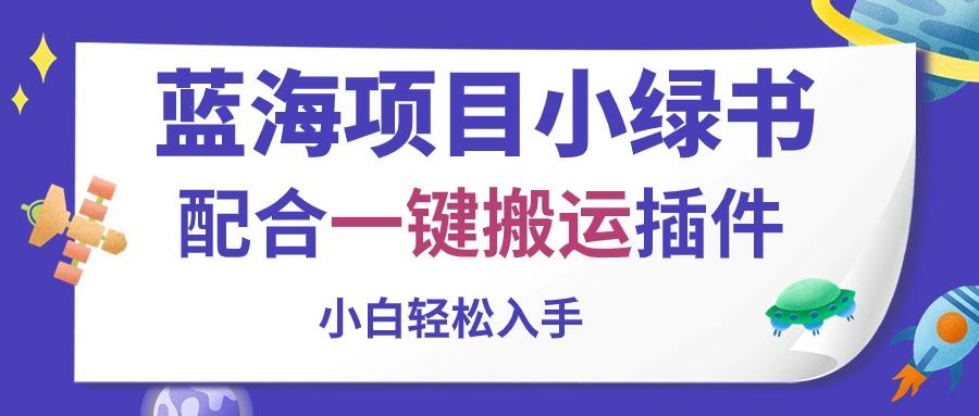 蓝海项目小绿书，配合一键搬运插件，小白轻松入手-精品资源站