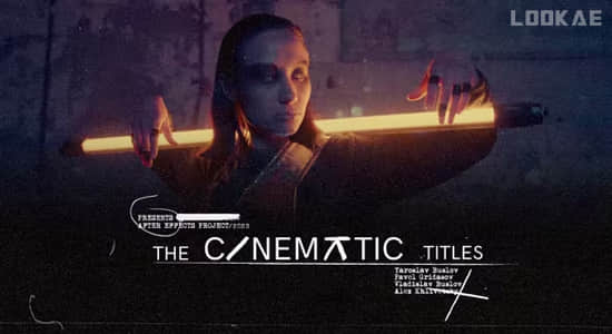 电影预告片文字标题开场动画AE模板 Cinematic Titles-精品资源站
