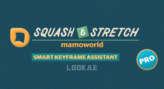 AE脚本-有趣MG卡通风格行为动作预设+音效 Squash & Stretch Pro 1.2.004 + 使用教程-精品资源站