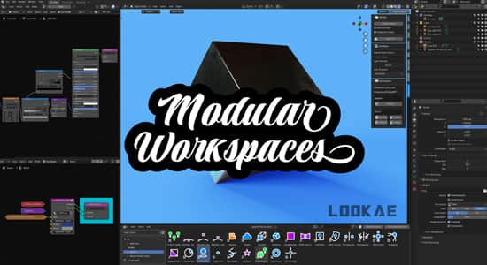 Blender插件-预设库管理工具 Modular Workspaces+使用教程-精品资源站