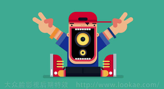 AE教程 : 音频节奏图形可视化效果 Audio Spectrum with Character-精品资源站