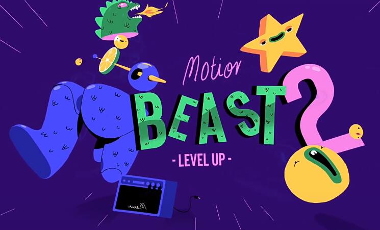 AE教程 MG动画动态图形制作角色绑定全面基础学习Motion Beast 2-精品资源站