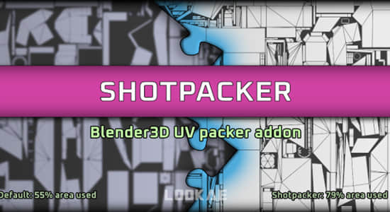 Blender插件-三维模型展UV贴图打包工具 Shotpacker v2.0.18-精品资源站