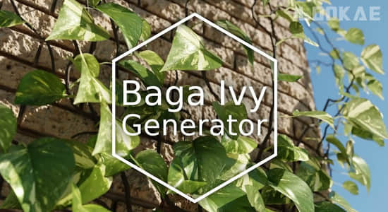 常春藤爬山虎生成工具Blender插件 Baga Ivy Generator V1.0.6-精品资源站