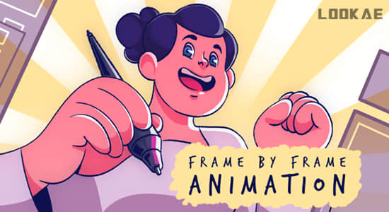 AE教程-二维卡通图形逐帧动画制作学习 AEJuice – Frame by Frame Animation-精品资源站
