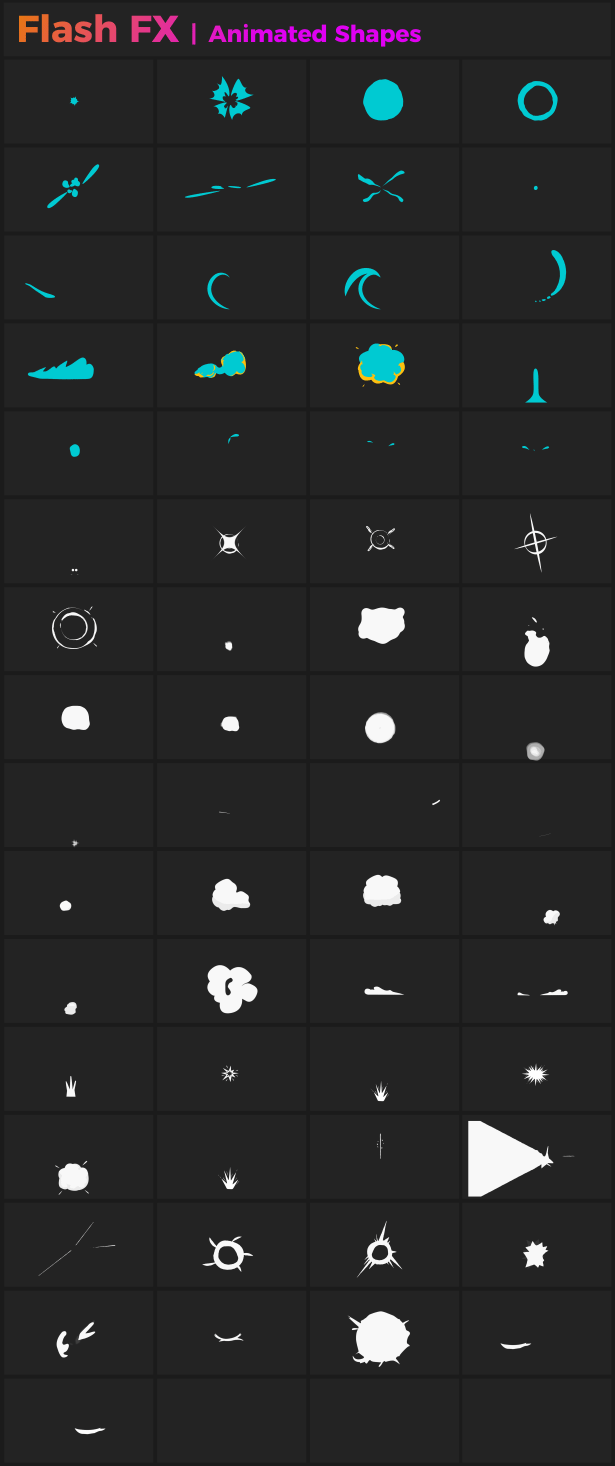 AE模板-860个时尚文字标题排版设计转场背景气泡图形元素动画V18