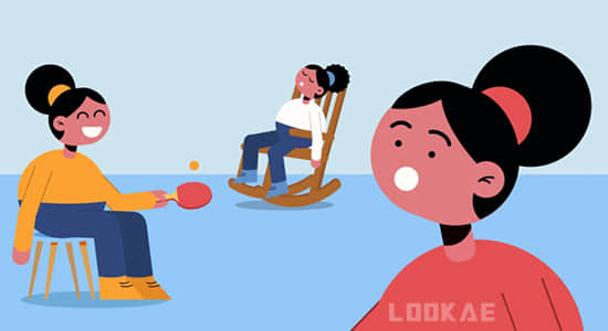 AE教程-制作卡通有趣的人物角色MG循环动画 Skillshare – Character Animation Make Funny Animated Loops with After Effects-精品资源站