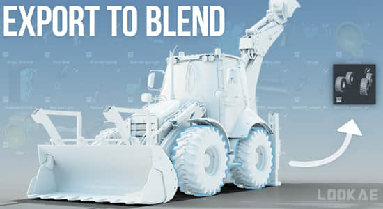 将部分模型单独导出保存Blender插件 Export To Blend V1.2-精品资源站