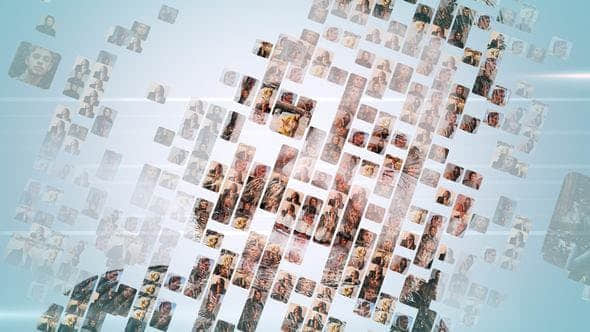 FCPX插件-众多图片汇聚LOGO标题片头动画 Simple Mosaic Logo-精品资源站