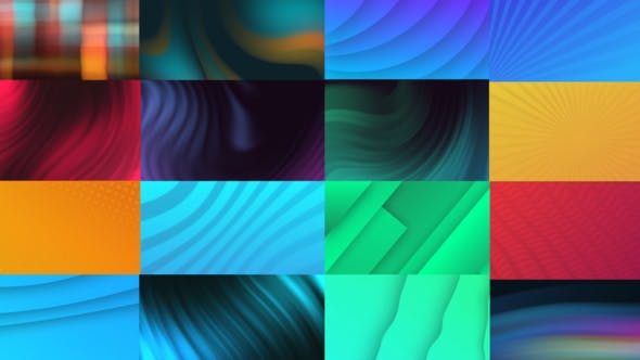AE模板-18种漂亮简洁背景循环动画 Trendy Animated Backgrounds-精品资源站