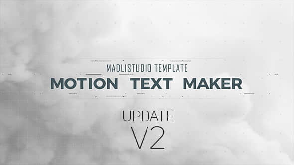 AE模板+脚本：文字标题动画制作工具 Motion Text Maker V2-精品资源站