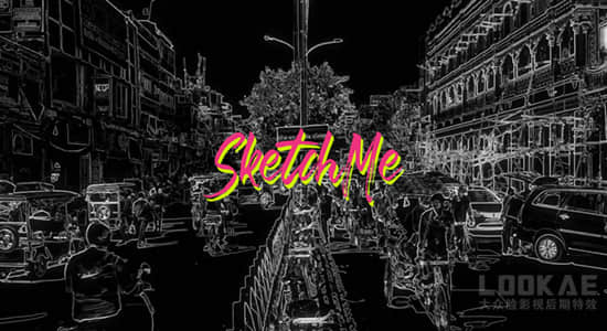 AE预设-手绘铅笔素描线条风格视频特效ffx预设 SketchMe-精品资源站