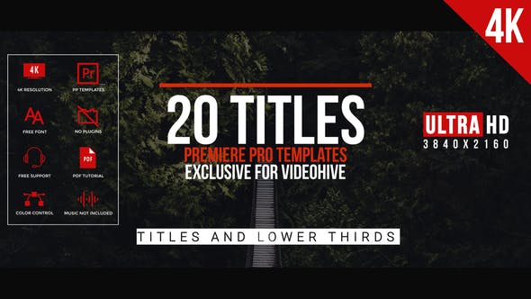 Premiere预设-20个现代迷你文字标题排版设计动画 Modern Minimal Titles-精品资源站