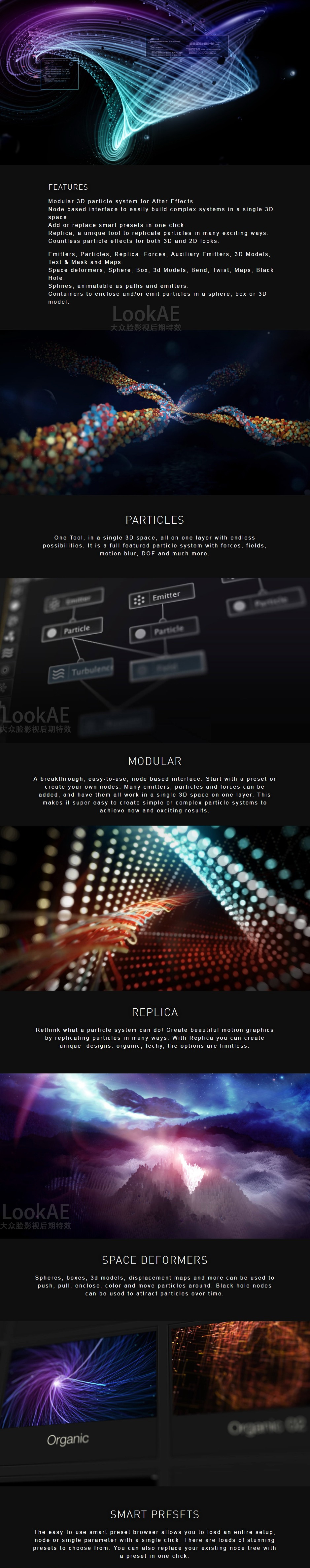 Mac版:AE插件:节点式三维粒子特效插件版 Stardust 0.9.1(多预设) + 使用教程-LookAE.com Mac版:AE插件:节点式三维粒子特效插件版 Stardust 0.9.1(多预设) + 使用教程