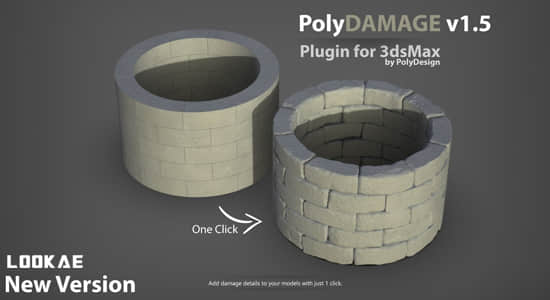 三维模型添加损坏细节纹理雕刻Blender插件 PolyDamage-精品资源站