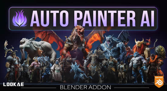Blender插件-AI智能自动绘制纹理贴图工具 Auto Painter AI V1.0.0+使用教程-精品资源站