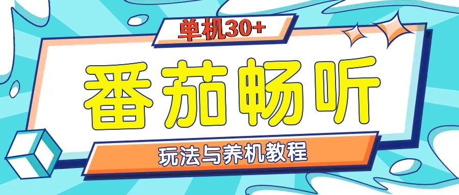 （13571期）番茄畅听全方位教程与玩法：一天单设备日入30+不是问题-精品资源站