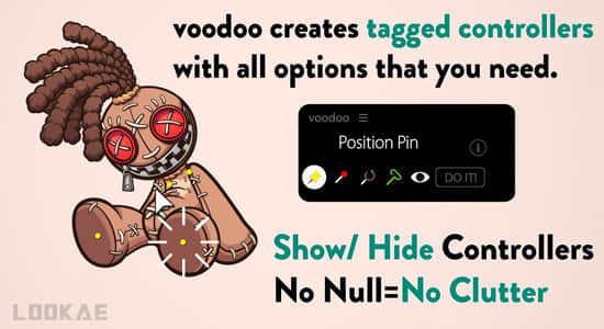 木偶图钉工具高级绑定控制AE脚本 Voodoo V1.0 + 使用教程-精品资源站