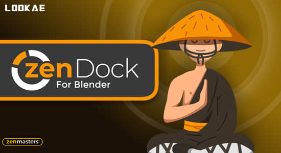 Blender插件-自定义功能按钮管理控制 Zen Dock V1.1.1-精品资源站