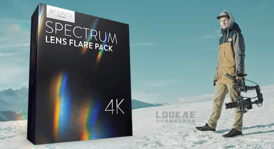 4K视频素材-25组棱镜光谱耀斑炫光动画 SPECTRUM Lens Flares 4K-精品资源站