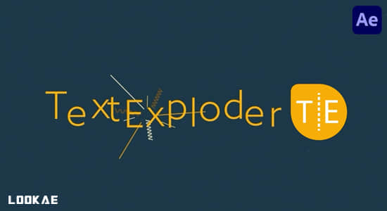 AE脚本-文字分割分离成单独图层 TextExploder v3.0.001+使用教程-精品资源站