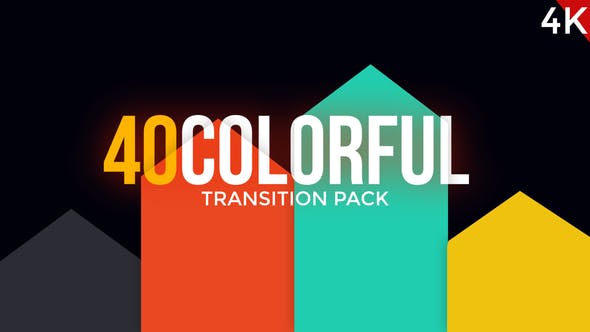 Premiere预设-40个现代流行简洁图形MG转场动画Modern Colorful Transitions Pack-精品资源站