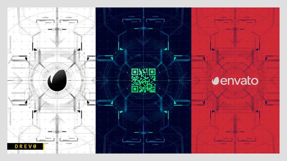 AE模板-未来数码科技LOGO演绎片头 Future HUD Opening-精品资源站