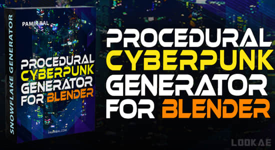 Blender插件-程序化一键科幻赛博朋克效果生成器 Procedural One Click Sci-Fi Cyberpunk Effect Generator-精品资源站