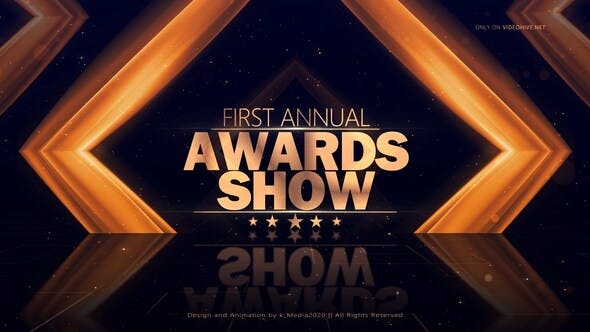 AE模板-大气晚会活动个人团队介绍颁奖典礼宣传片头 Awards Show-精品资源站