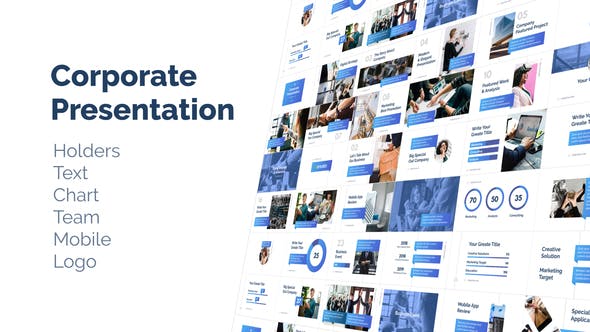 AE模板-公司企业商务宣传介绍展示栏目包装 Corporate Presentation Bundle-精品资源站