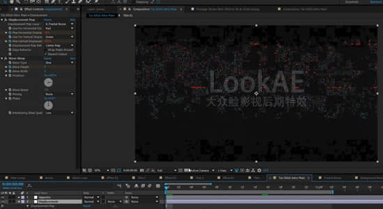 AE教程：制作信号干扰画面破损文字标题动画 HOW TO CREATE AN EPIC GLITCH INTRO-精品资源站