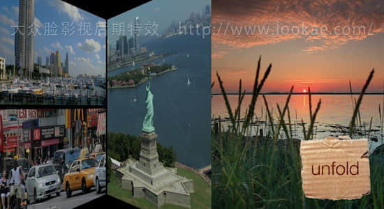 FCPX转场插件：25种折叠翻转切换 FCPeffects – Unfold-精品资源站