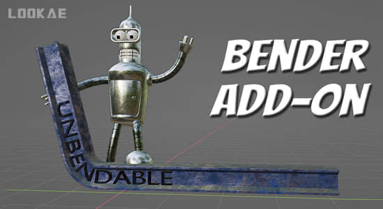 Blender插件-三维模型弯曲工具 Bender V1.1.4 – Simple Bend Add-On-精品资源站