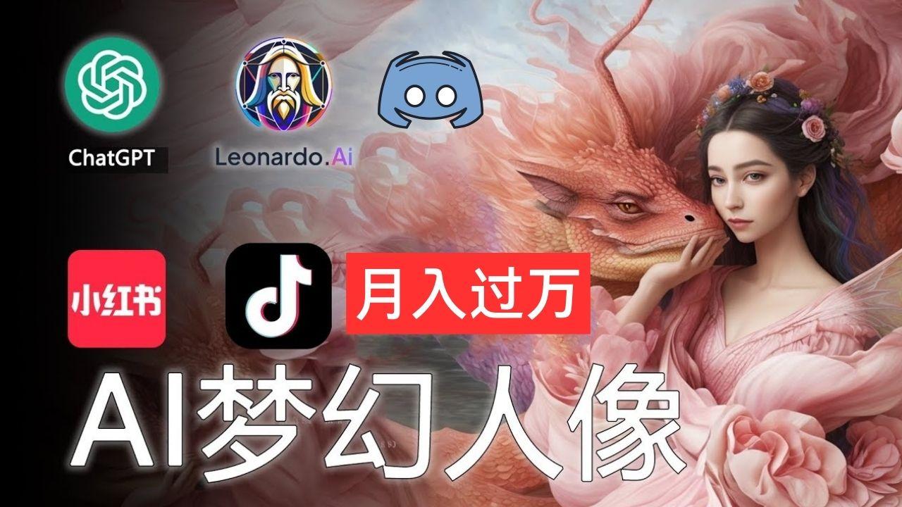 AI摄影梦幻人像：零基础也能月入过万的秘密-精品资源站