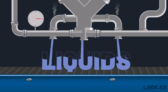 AE脚本-一键填充模拟流体液体MG动画 Liquids v1.0.0+使用教程-精品资源站