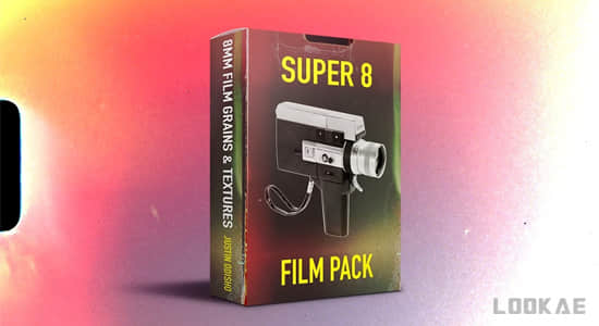 复古8mm电影胶片刮痕污渍烧伤噪点纹理4K视频素材 Super 8 Film Overlays Pack-精品资源站