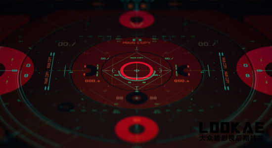 AE教程-学习制作科技感HUD元素动画 HUD Animation-精品资源站