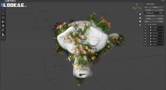 Blender插件-三维模型植物花朵散布生成器 Vegeta v1.0.0-精品资源站