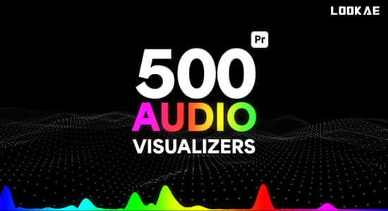 AE/PR模板-500组创意音频可视化图形主题包装宣传动画 Audio Visualizers Pack-精品资源站