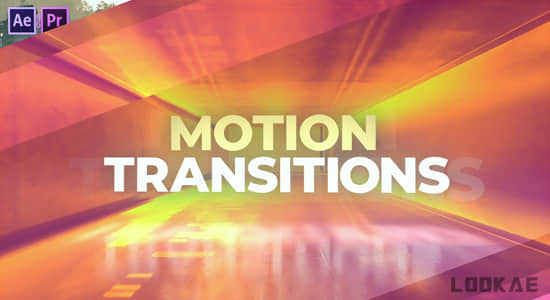 翻转拉升缩放移动运动转场预设AE模板 Motion Transitions-精品资源站